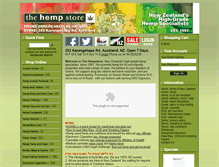 Tablet Screenshot of hempstore.co.nz